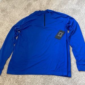 Fabletics XL 1/4 zip blue